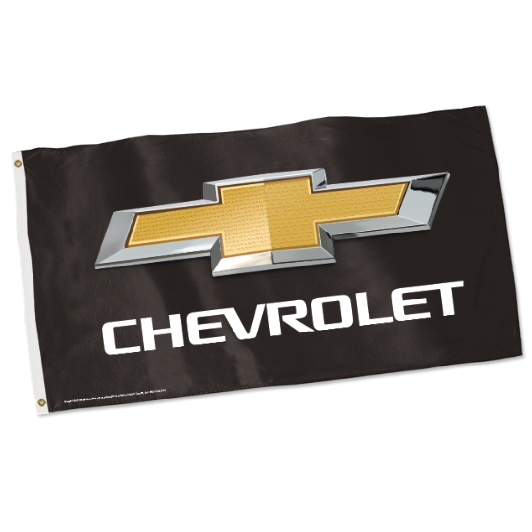 Chevrolet Gold Bowtie Nylon Flag | Corvette Store Online