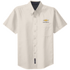 Chevrolet Gold Bowtie Short Sleeve Easy Care Dress Shirt