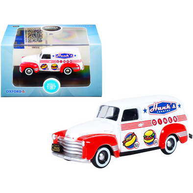 chevrolet-panel-truck-hanks-country-diner-white-and-red-1-87-ho-scale-diecast