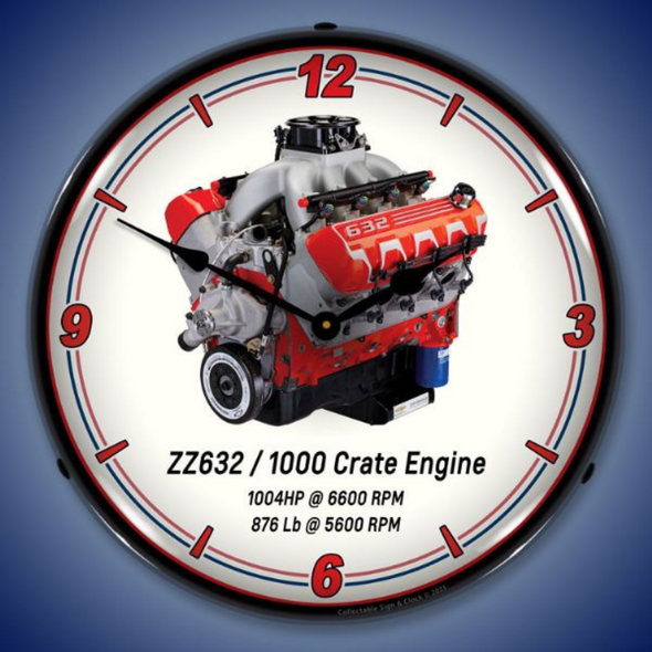 Chevrolet Performance ZZ632 Crate Engine Lighted Wall Clock