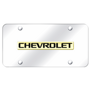 chevrolet-script-license-plate-gold-on-chrome