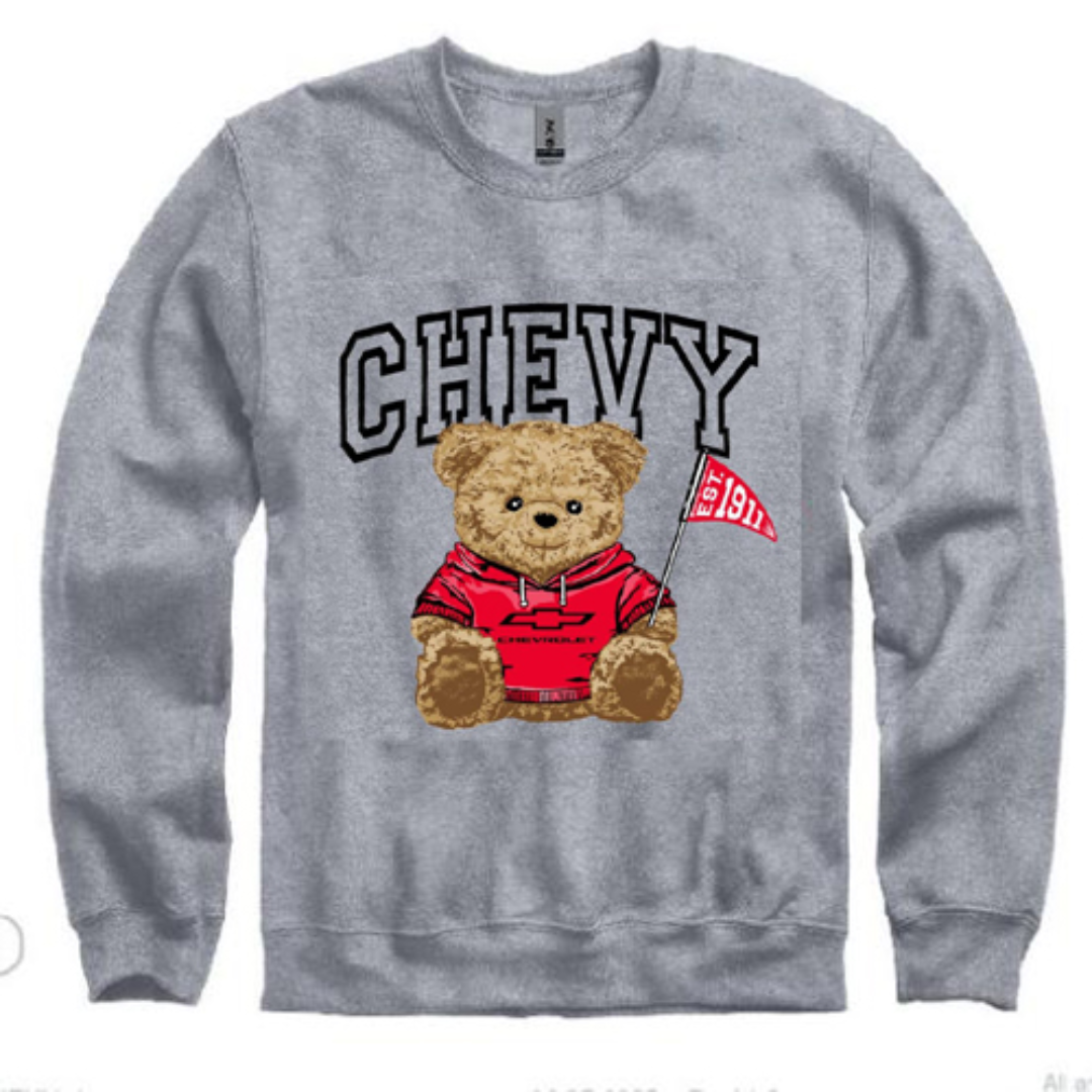 Chevy Teddy Bear Crewneck Sweatshirt