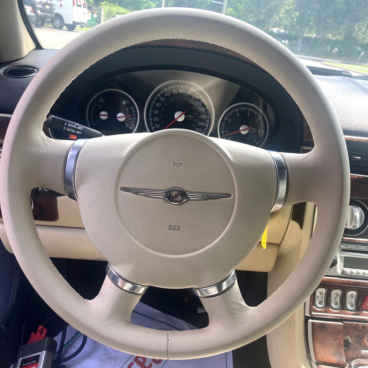 2003-08 Chrysler Crossfire steering wheel cover