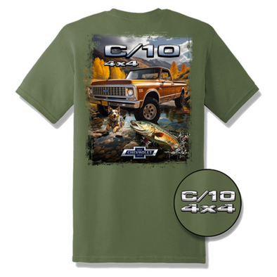 CHEVY C/10 4×4 FULL COLOR TRUCK T-SHIRT