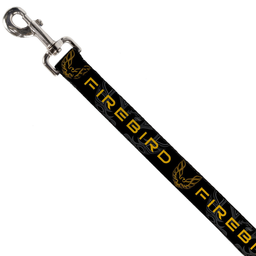 Pontiac Firebird Logo Black & Gold Dog Leash