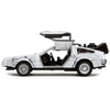 DMC DeLorean Time Machine (Frost Version) "Back to the Future" (1985) 1/32 Diecast Model Car by Jada