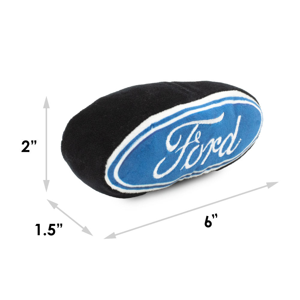 Ford Oval Dog Toy Squeaker Plush