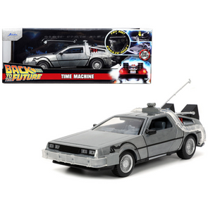 delorean-time-machine-back-to-the-future-1985-hollywood-rides-1-24-diecast-model-car-by-jada