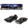 Dom's Dodge Charger R/T and 1968 Dodge Charger Widebody "Fast & Furious" 1/32 Diecast Model Car Set by Jada