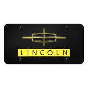 dual-lincoln-license-plate-gold-on-black