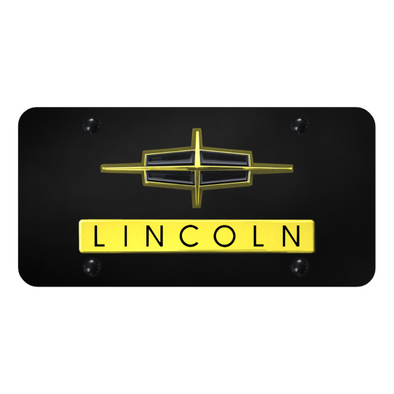 dual-lincoln-license-plate-gold-on-black