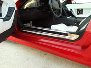 C4 Corvette Doorsills Polished Stainless 2Pc 1988-1996 - [Corvette Store Online]