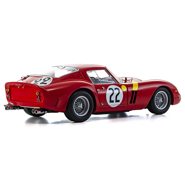 Ferrari 250 GTO #22 "Elde" (Leon Dernier) - "Beurlys" (Jean Blaton) 3rd Place "24 Hours of Le Mans" (1962) 1/18 Diecast Model Car