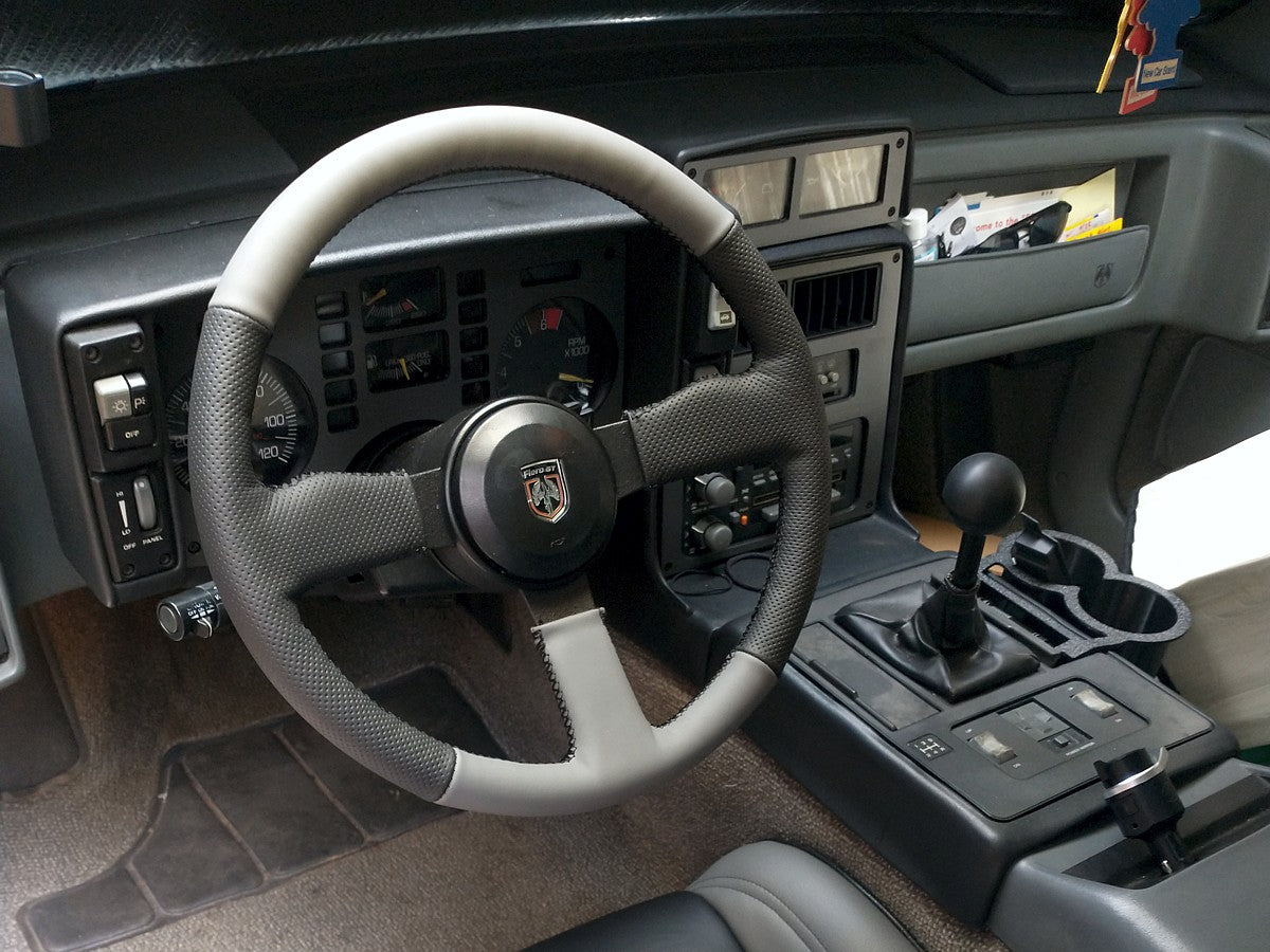 1984-88 Pontiac Fiero steering wheel cover - 3 spoke GT