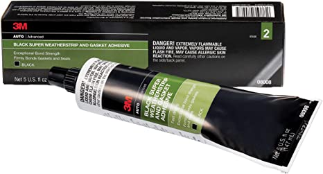 Gl 11 3M Black Weatherstrip And Gasket Adhesive #08008 5 Fl Oz Each
