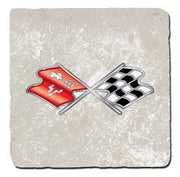 corvette-c3-crossed-flags-stone-coaster-bundle-set-of-4