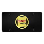 gmc-license-plate-gold-on-black