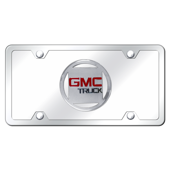 GMC License Plate Kit - Chrome on Mirrored