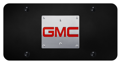 GMC Logo License Plate - Brushed on Black