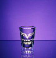 corvette-logo-shot-glass-tapered