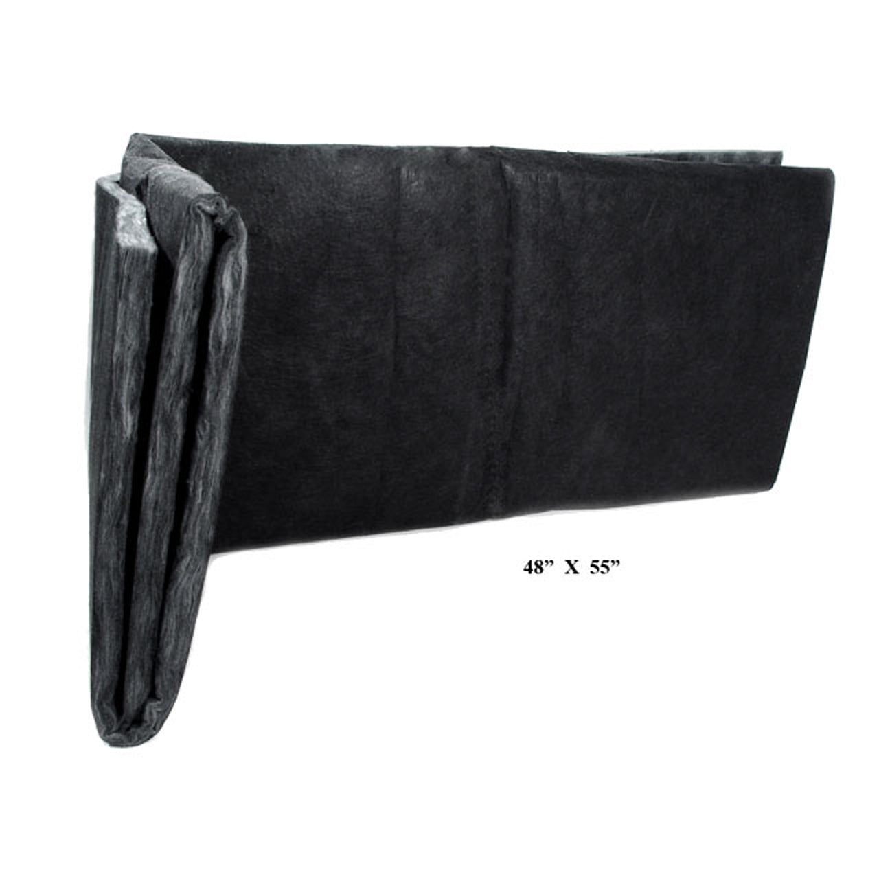 Hi 2 Hood Insulation Made Of High-Quality Black Fiberglass