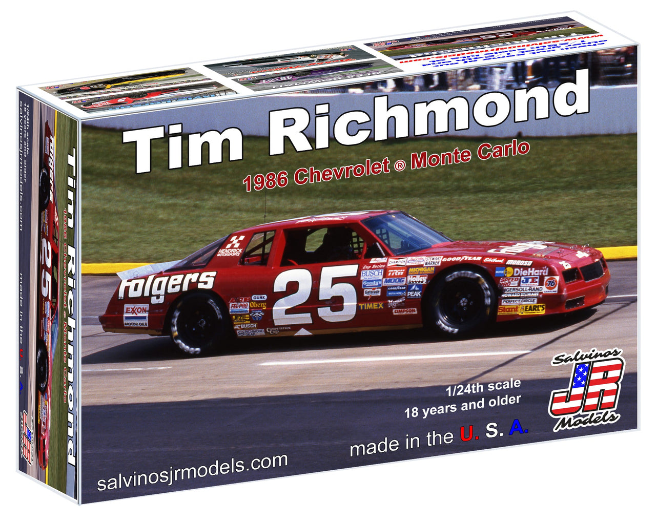 Tim Richmond 1986 Folgers Hendrick Motorsports Chevrolet Monte Carlo Model Car
