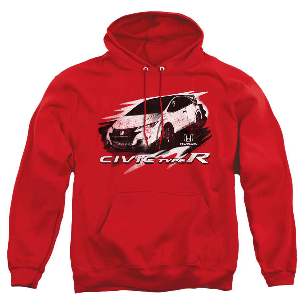 Honda Civic Typer Street-Adult Pullover Hoodie-Red