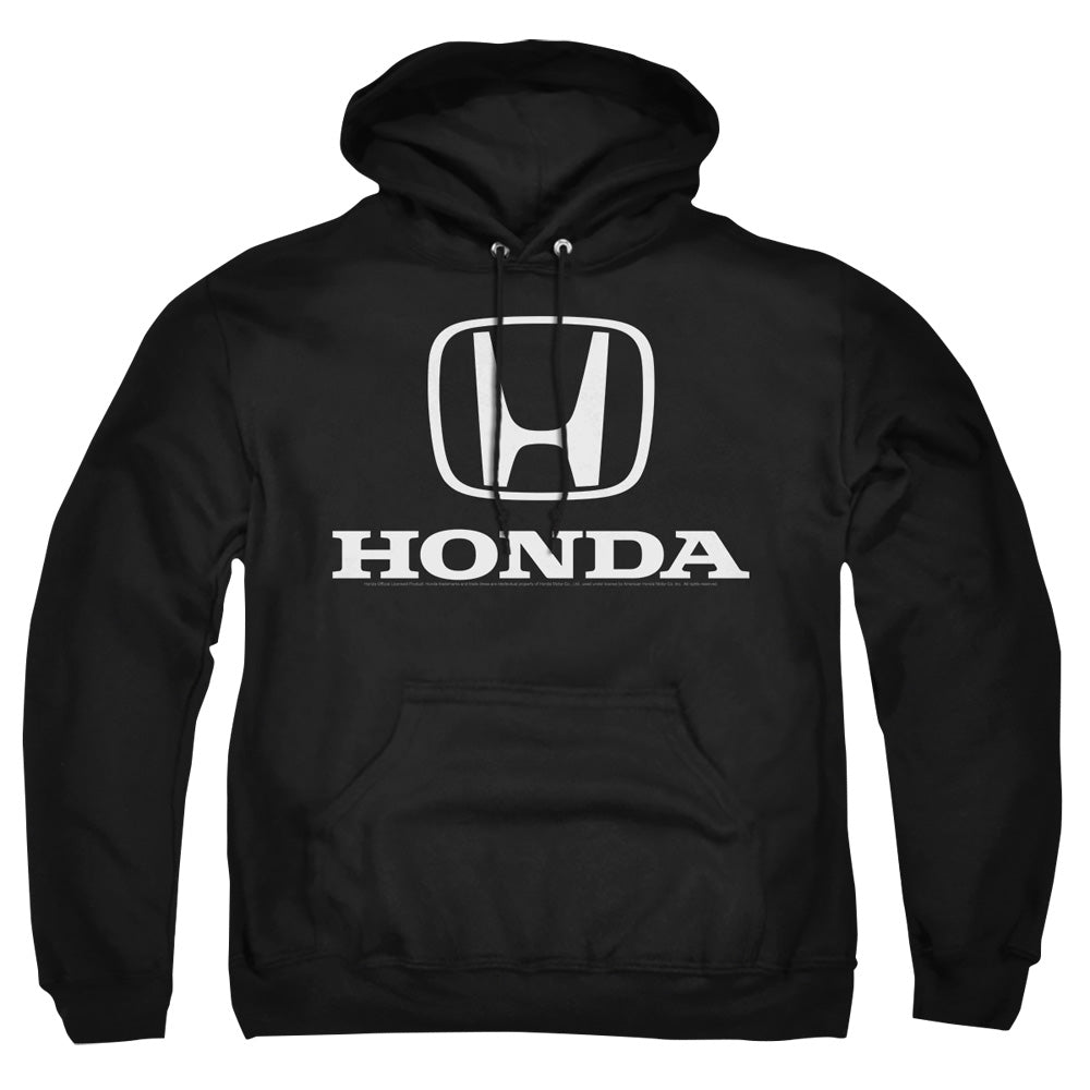 Honda/Standard Logo-Adult Pullover Hoodie-Red