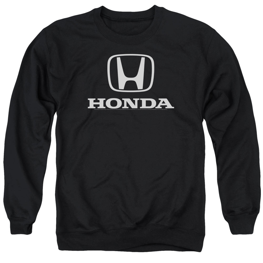 Honda/Standard Logo-Adult Crewneck Sweatshirt-Red