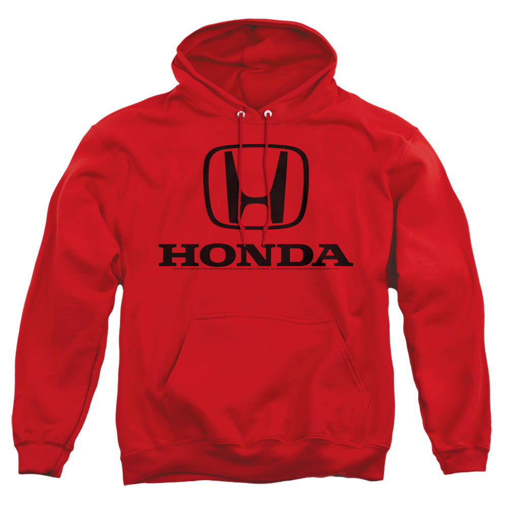 Honda/Standard Logo-Adult Pullover Hoodie-Red