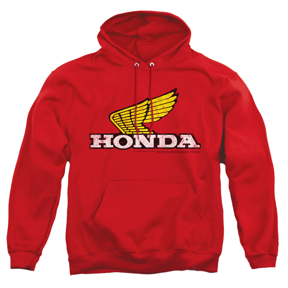 Honda/Yellow Wing Logo-Adult Pullover Hoodie