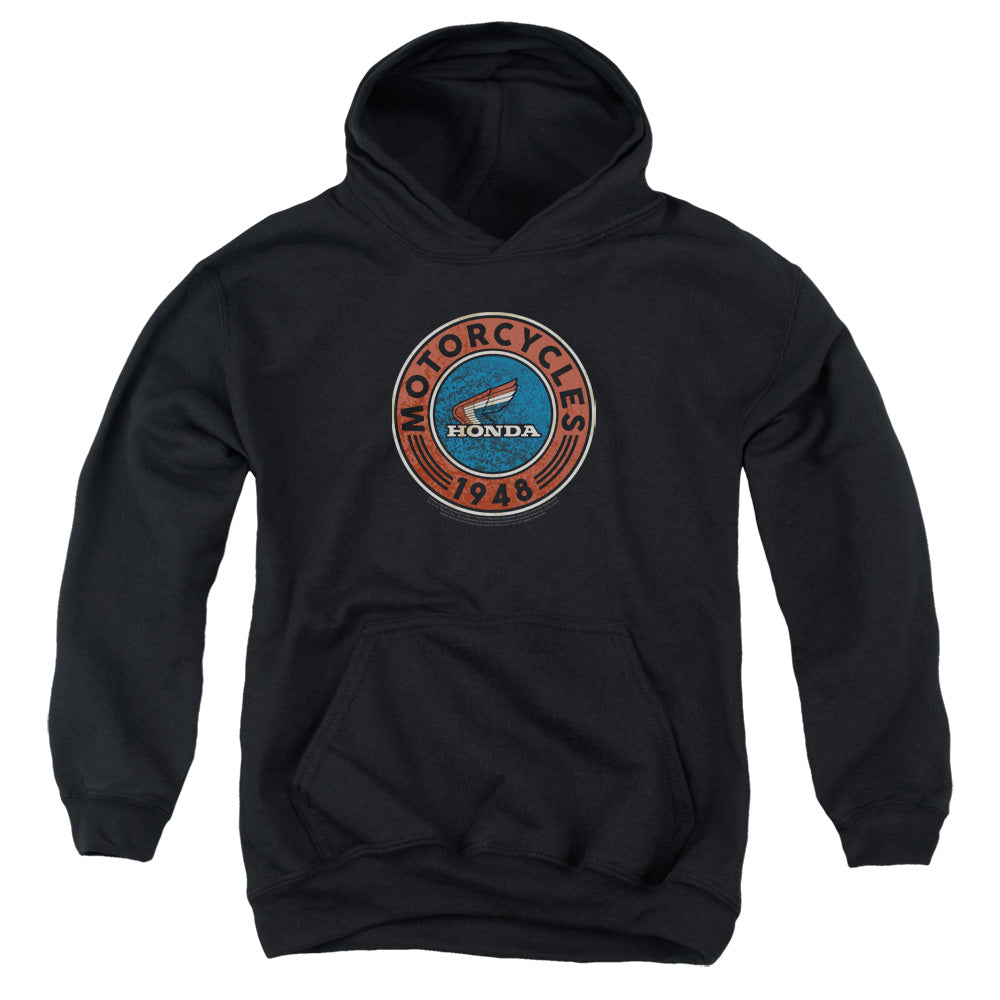 Honda Motorcycle-Youth Hooded Sweatshirt-Black