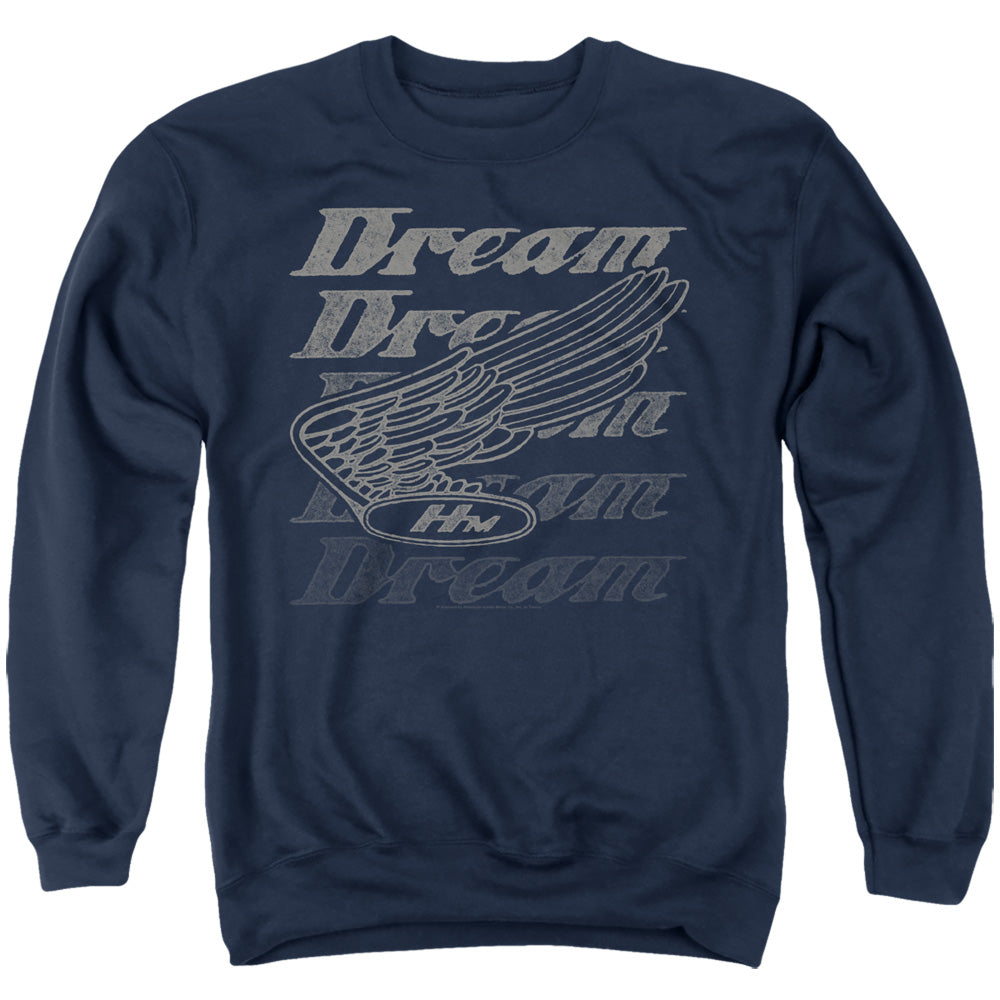 Honda Motorcycles Dreamer-Adult Crewneck Sweatshirt-Navy