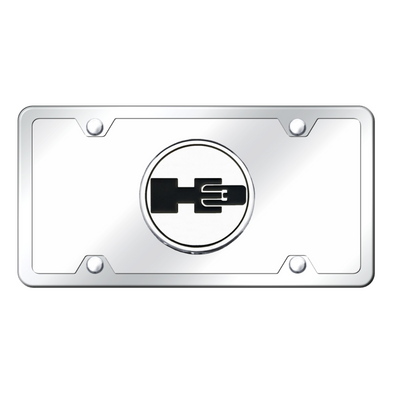 Hummer H3 License Plate Kit - Chrome on Mirrored