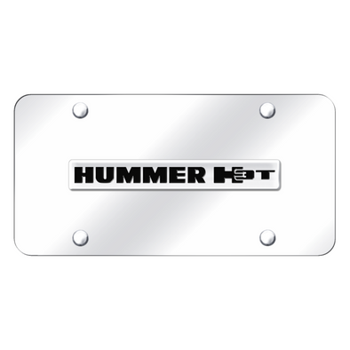 Hummer H3T Script License Plate - Chrome on Mirrored