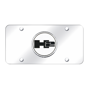 Hummer H2 License Plate - Chrome on Mirrored