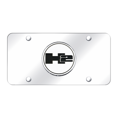 Hummer H2 License Plate - Chrome on Mirrored