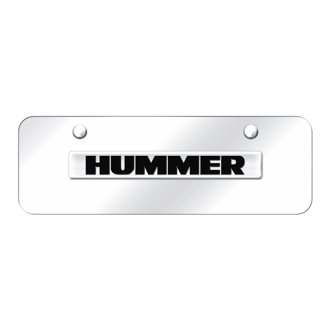 hummer-script-mini-plate-chrome-on-mirrored