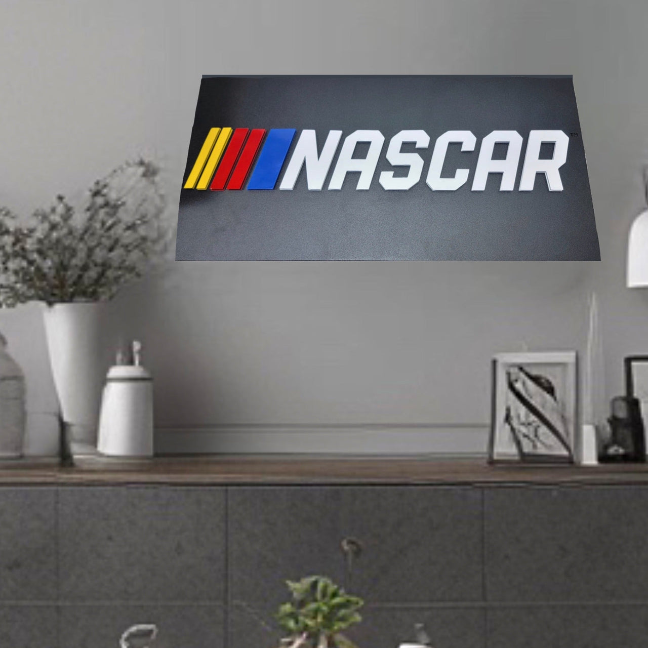 NASCAR Logo - Decorative 3D Metal Wall Art (24")