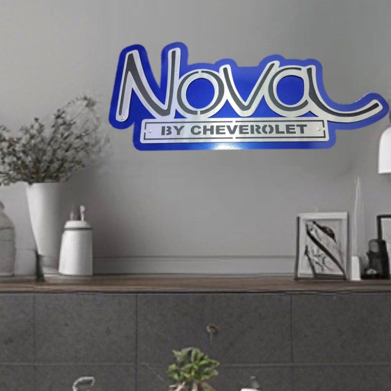 Chevrolet Nova Logo Decorative 3D Metal Wall Art