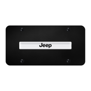 jeep-script-license-plate-chrome-on-black