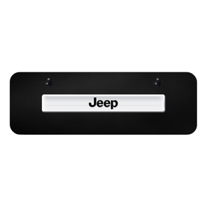 jeep-script-mini-plate-chrome-on-black