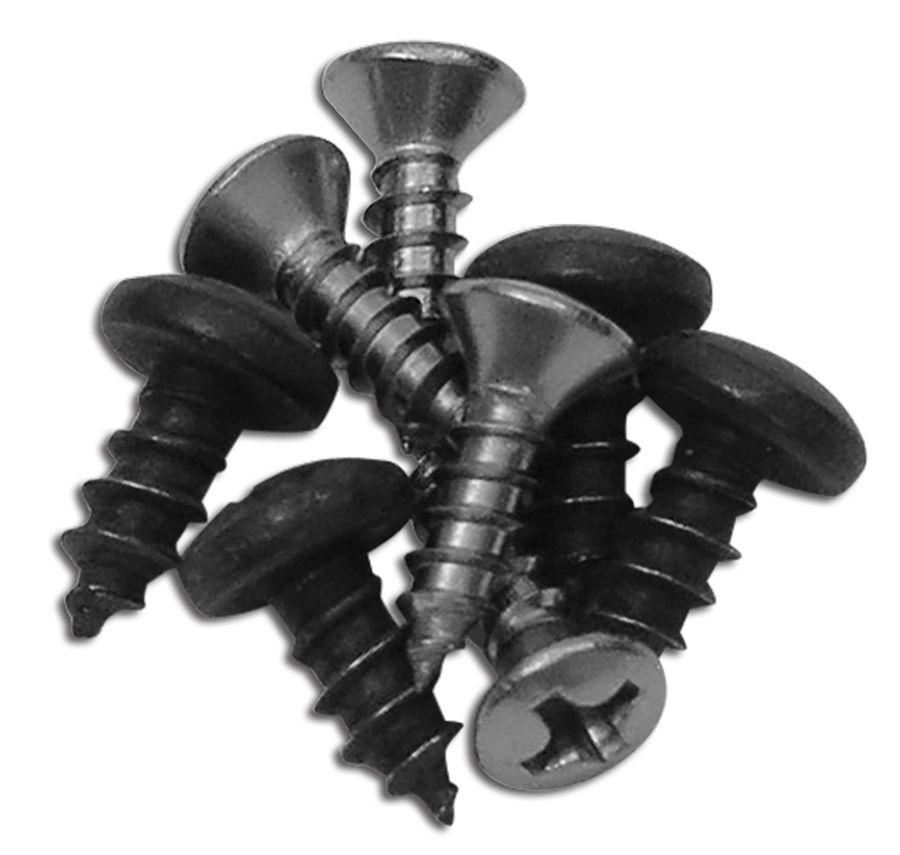 1973-1982 Corvette Weatherstrip Screw Set. Windshield Pillar Post - 8 Piece - CA-K1004-Corvette-Store-Online