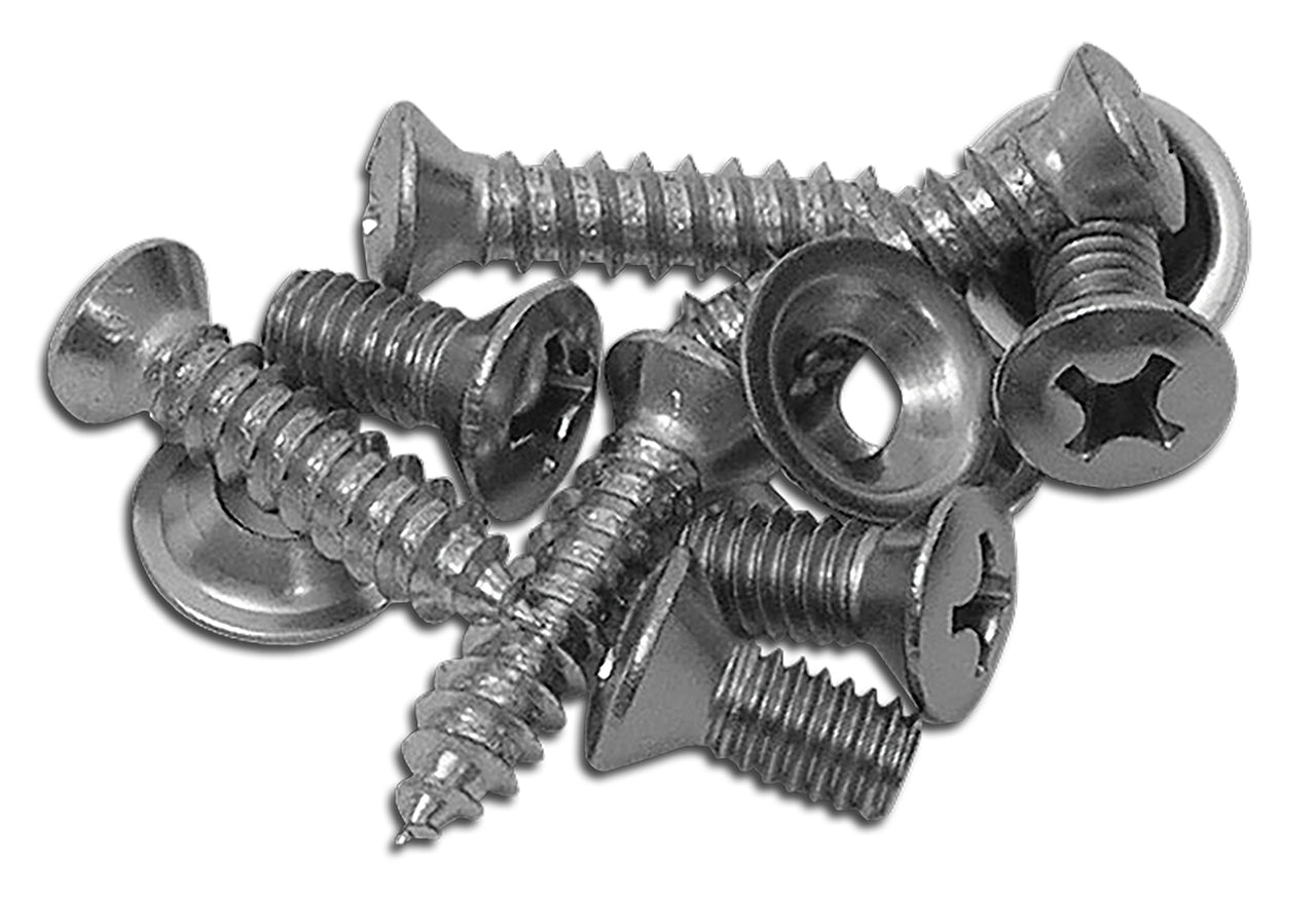 1968-1982 Corvette Headlight Bezel Screws. 12 Piece Set - CA-K1048-Corvette-Store-Online