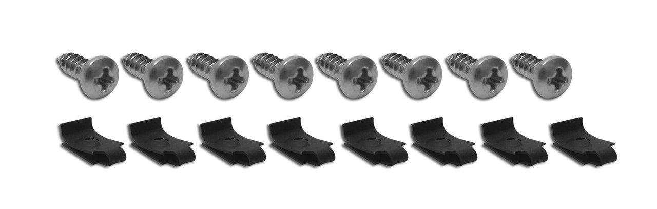1970-1973 Corvette Exhaust Bezel Screws & J Nuts. 16 Piece Set - CA-K1152-Corvette-Store-Online