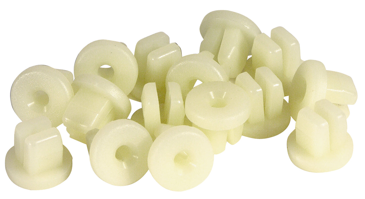 1963-1965 Corvette Rocker Panel Lower Plastic Nuts. 14 Piece - CA-K1243-Corvette-Store-Online