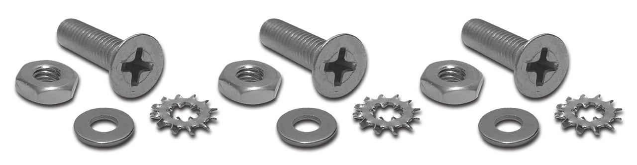 1961-1967 Corvette License Light Mount Screw, Nut, & Washer Set. 12 Piece - CA-K1258-Corvette-Store-Online