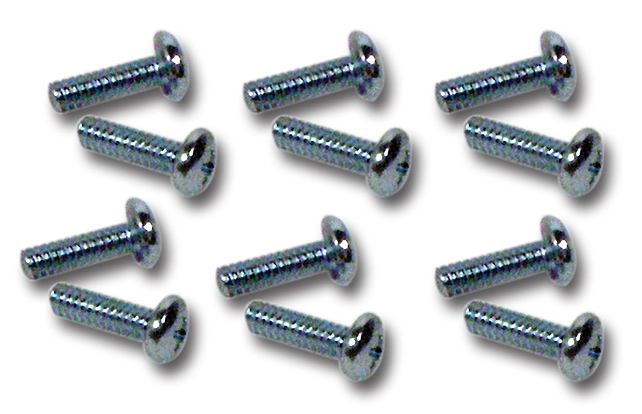 1965-1967 Corvette Side Exhaust Cover Upper Screws. 12 Piece Set - CA-K1266-Corvette-Store-Online