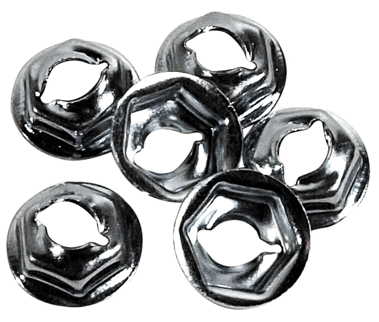 1970-1975 Corvette Seat Back Upper Molding Speednuts 6 Piece - CA-K1286-Corvette-Store-Online