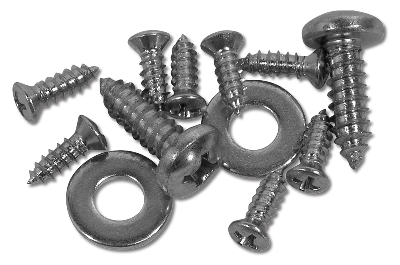 1963-1967 Corvette Vent Window Assembly Screws. Coupe 12 Piece - CA-K1371-Corvette-Store-Online